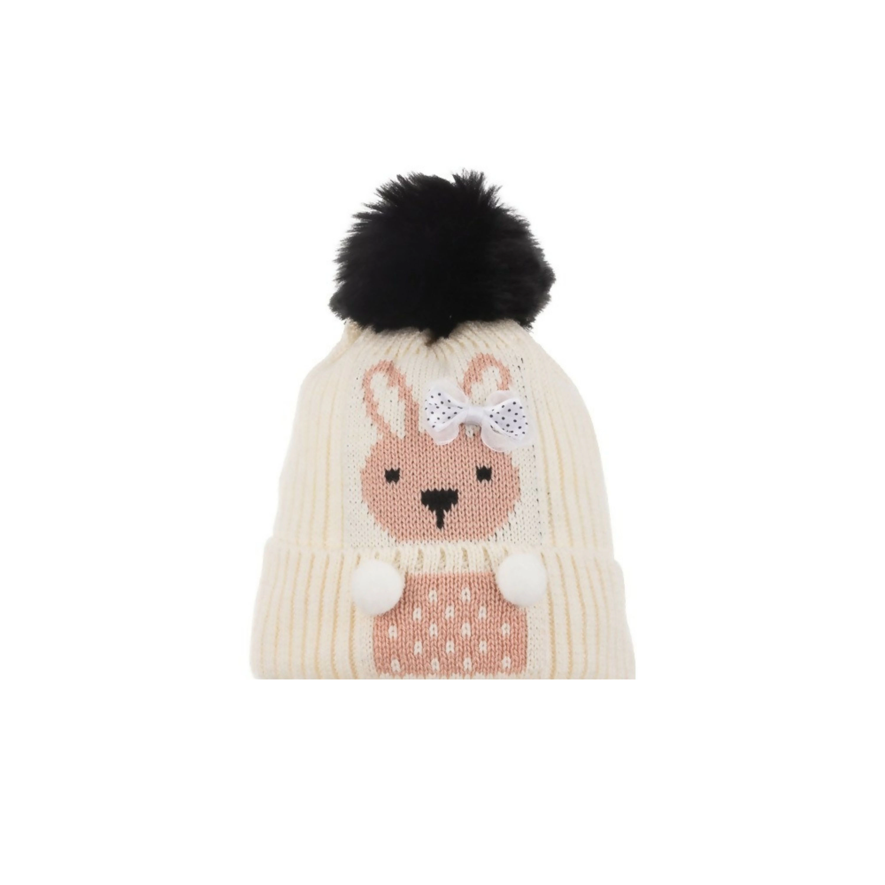 Wear Sierra Infant Girls Knitted Winter Beanie with Earflaps