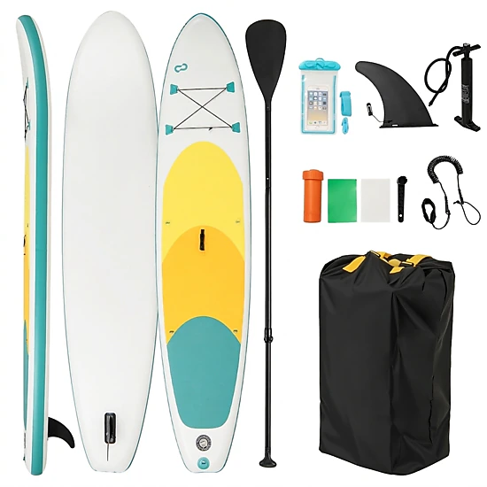 SUGIFT Drop Stitch Inflatable Stand Up Paddle Board 11-ft Long 30-in Wide with Adjustable Paddle As Picture Shown