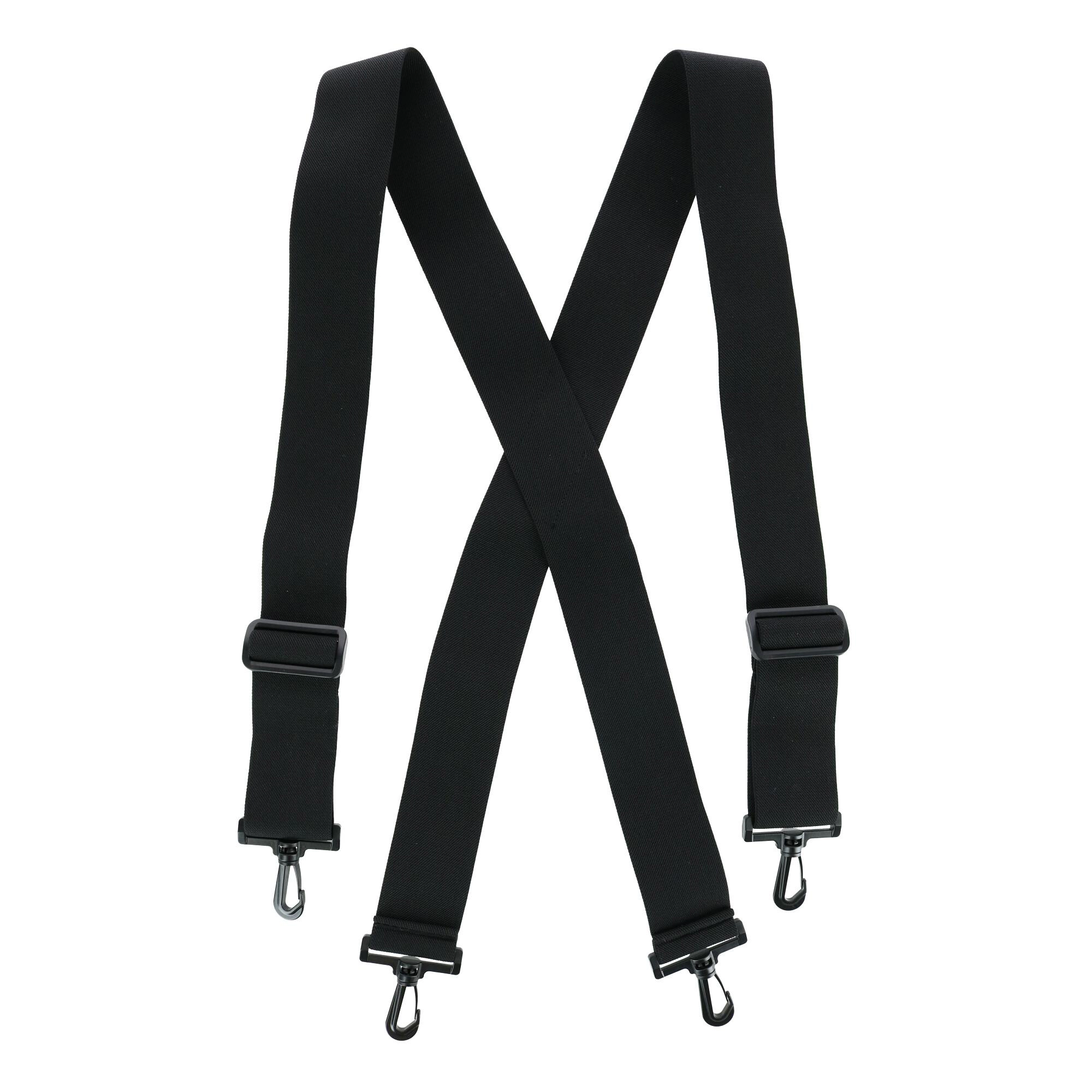 CTM Men's Elastic X-Back Suspenders with Plastic Hook Ends