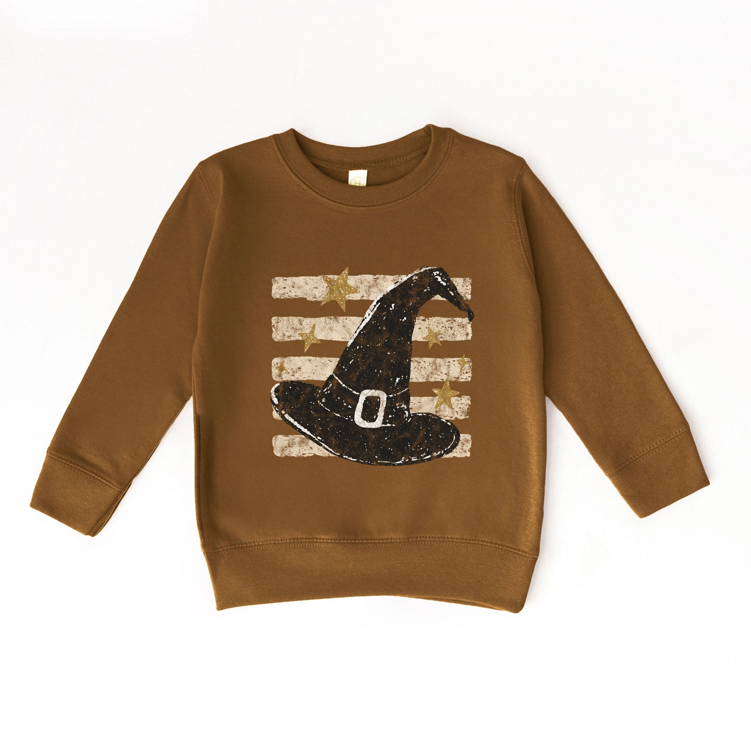 The Juniper Shop - Toddler Graphic Sweatshirt Witch Hat Stripes