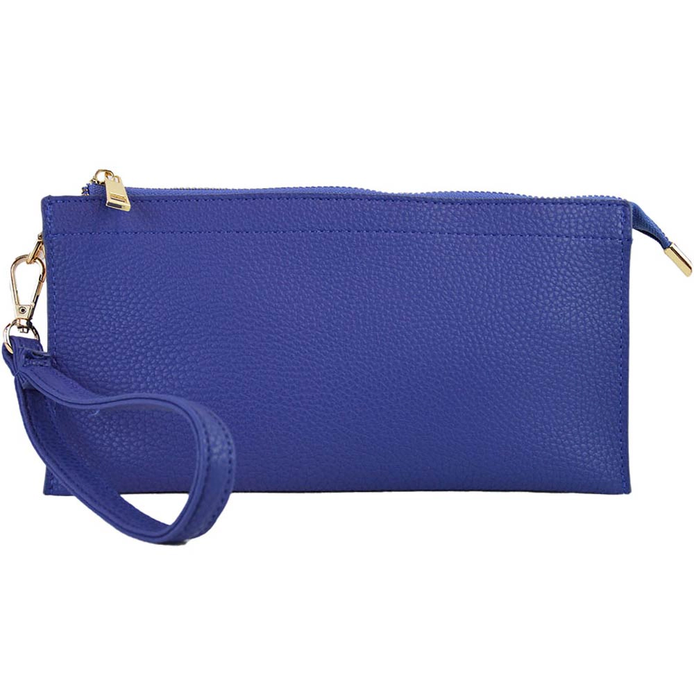 Fashnzfab Faux Leather Slim Wallet Crossbody Bag