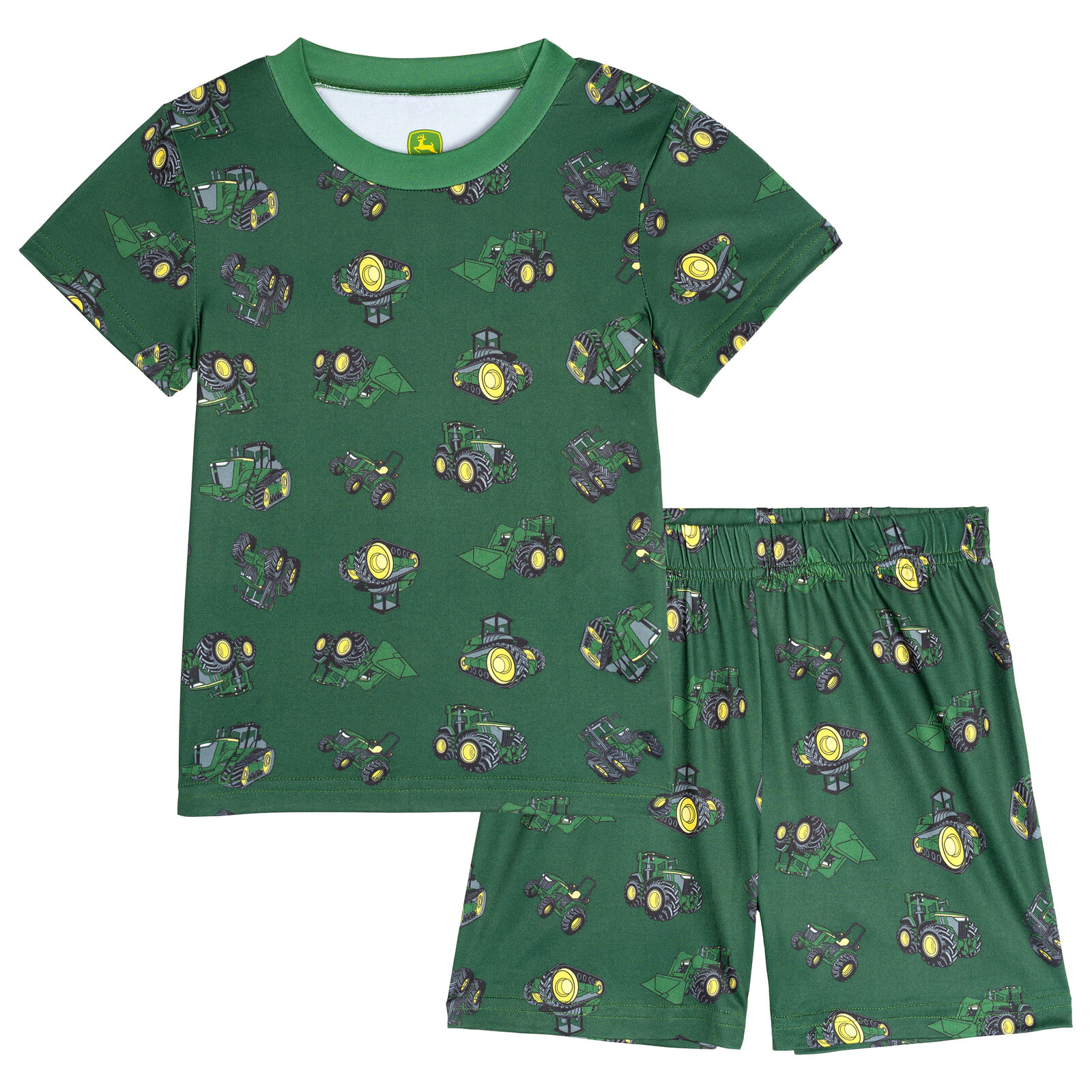 John Deere Boys' 2-Piece Pajama Shirt and Shorts Set