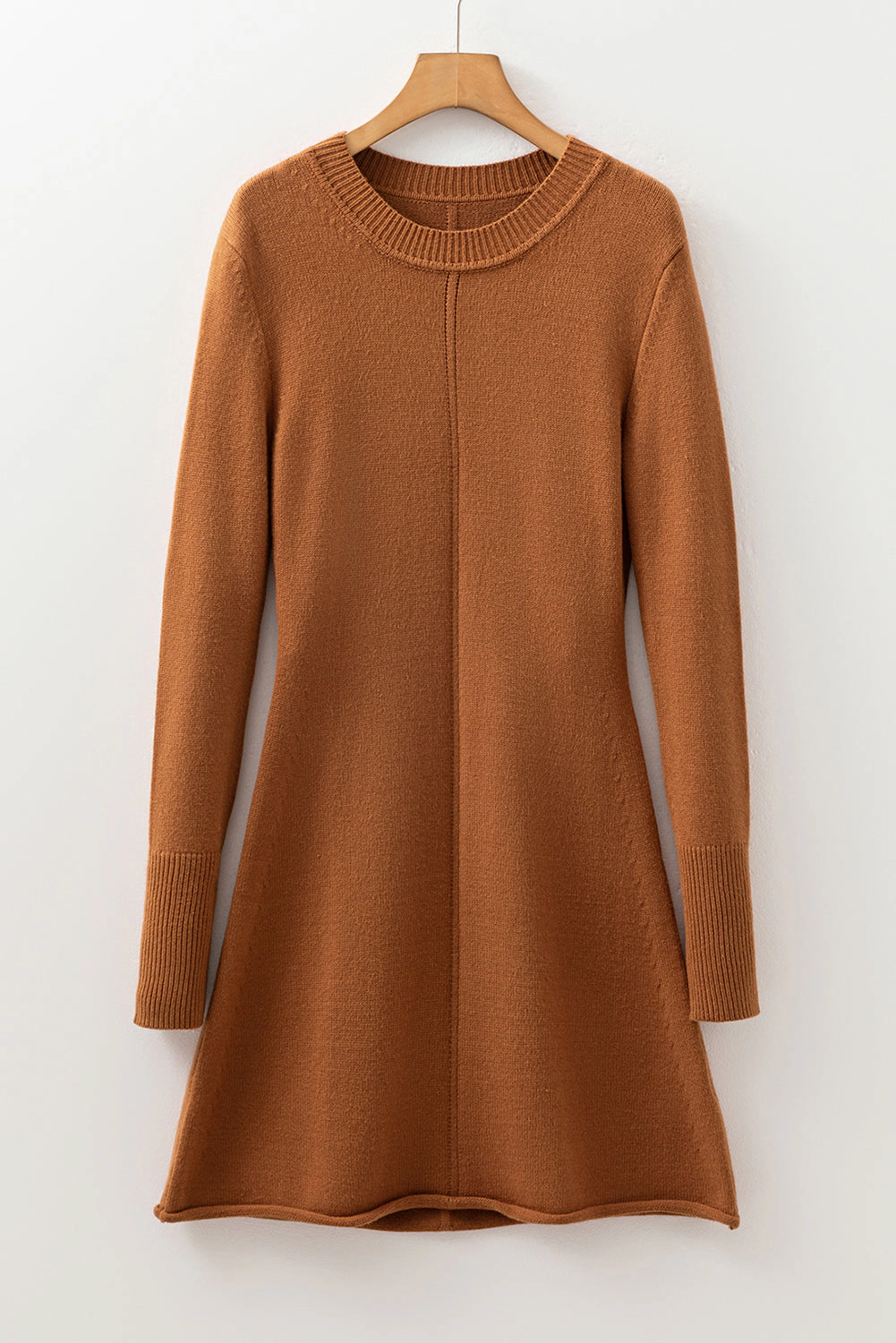 Threaded Pear Women's Madeline Ribbed Mini Sweater Dress