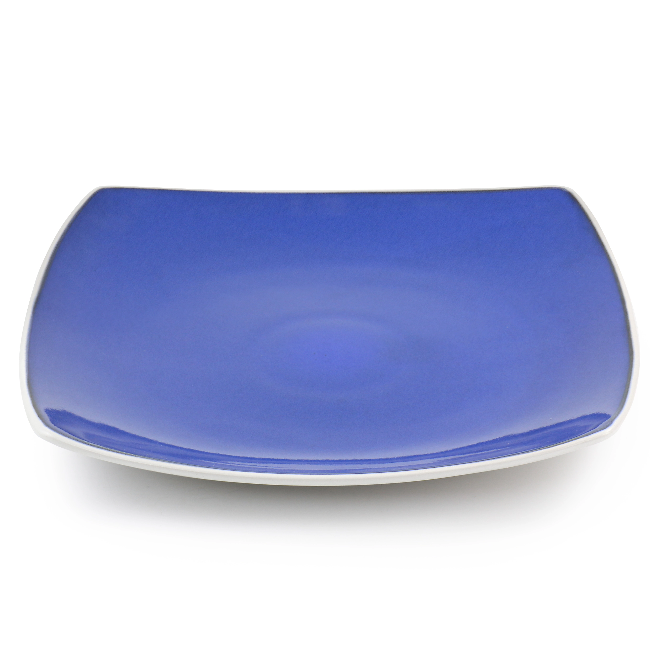 Gibson Elite Soho Lounge 16 Piece Stoneware Dinnerware Set in Cobalt