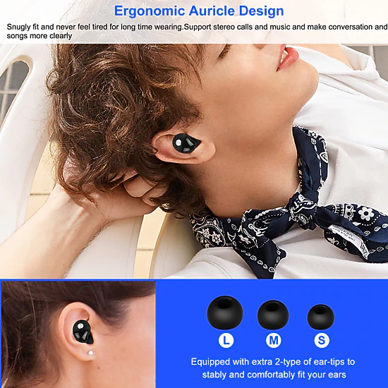 GBruno Wireless IPX4 Earbuds With Charging Case