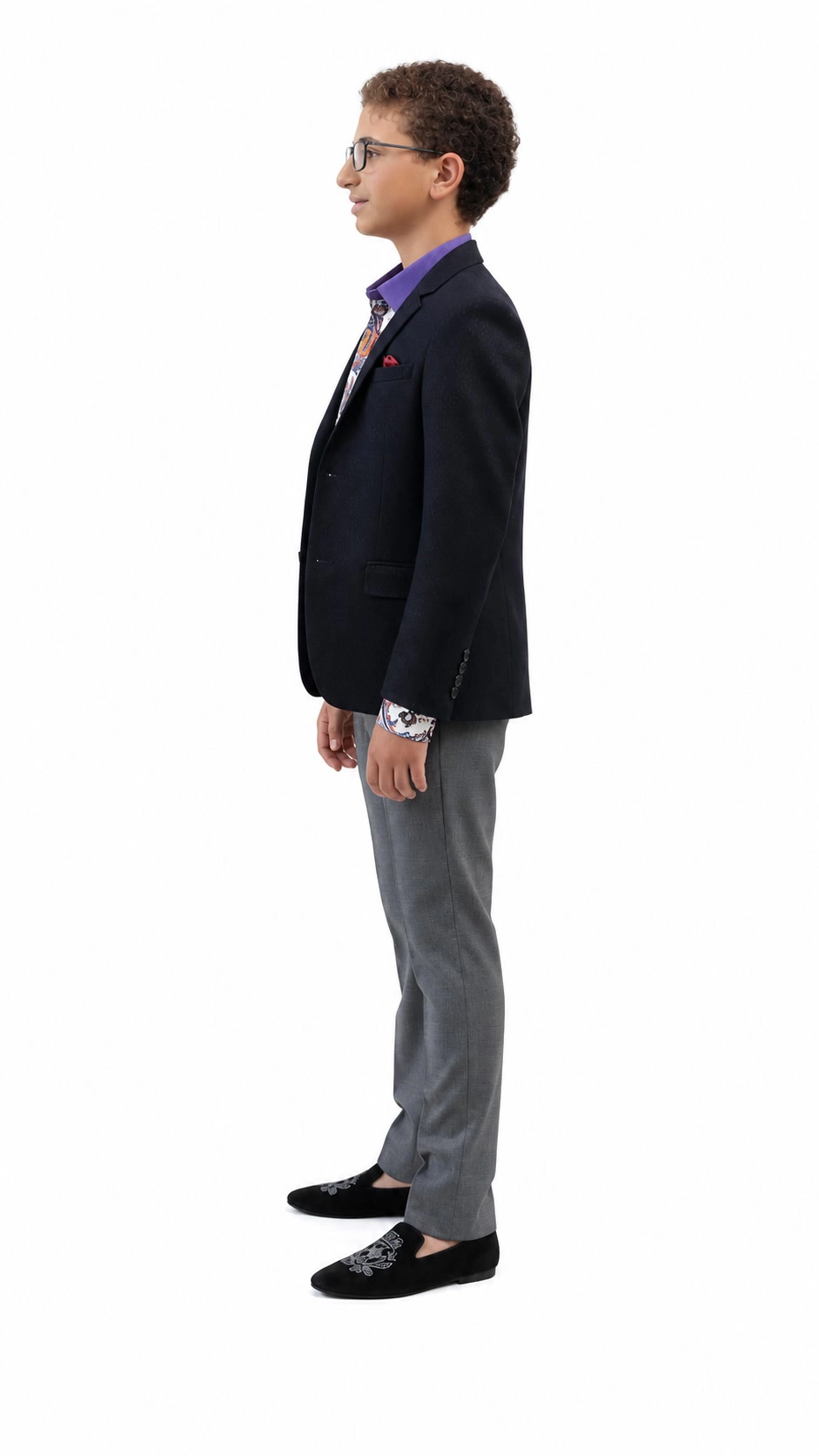 Elie Balleh Boys Slim Fit Digital Rain Jacket