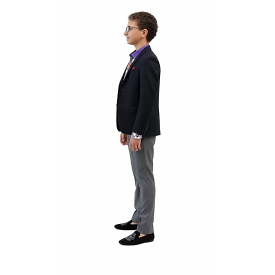 Elie Balleh Boys Slim Fit Digital Rain Jacket