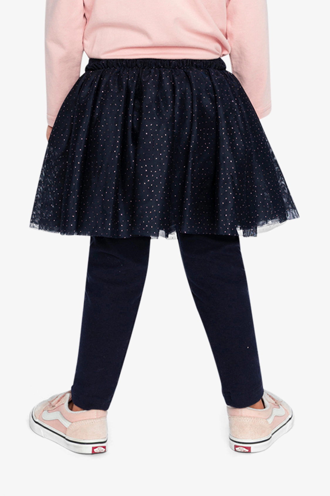 Deux par Girls Leggings with Integrated Tulle Skirt