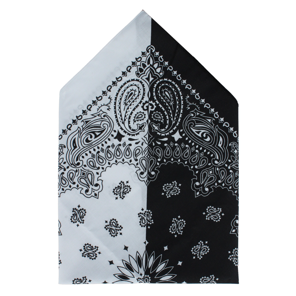 CTM Split Paisley Print Bandana