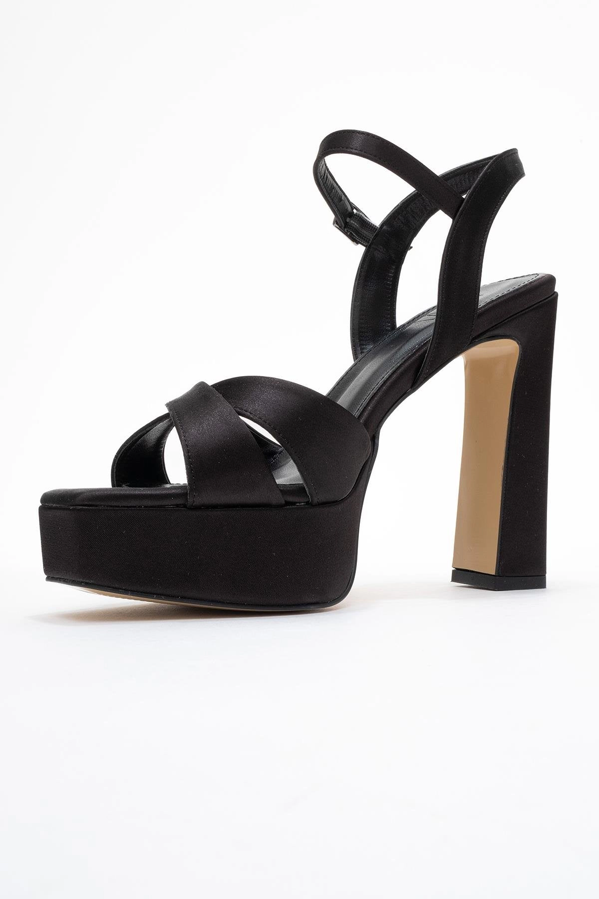 Prologue Shoes Womens Yulia Cross-Strap Platform Heel Sandal