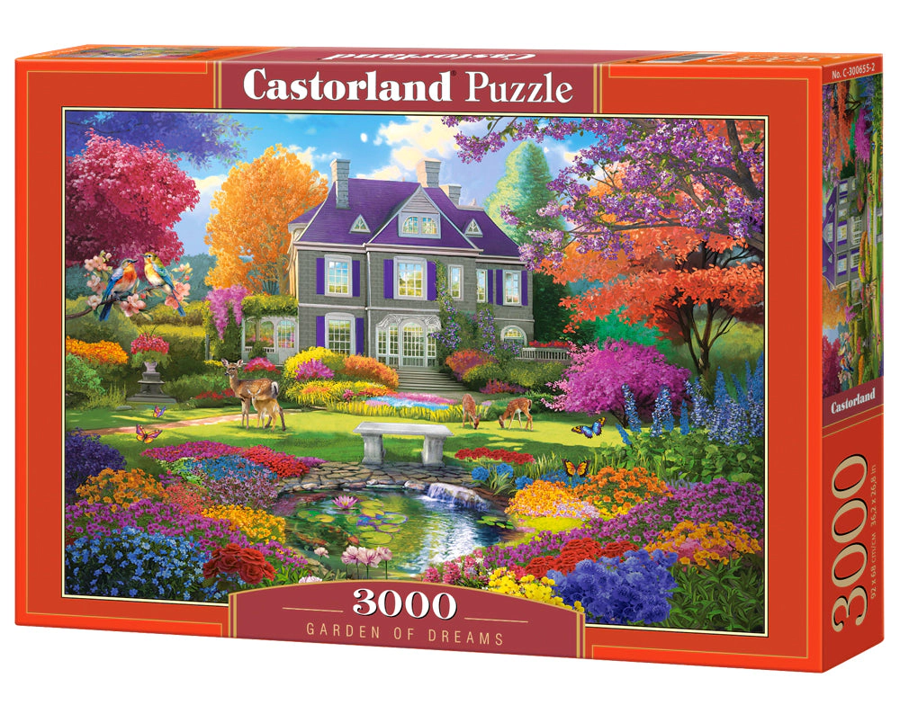 CASTORLAND 3000 Piece Jigsaw Puzzles, Garden of Dreams, Idyllic paradise, Colorful puzzles, C-300655-2