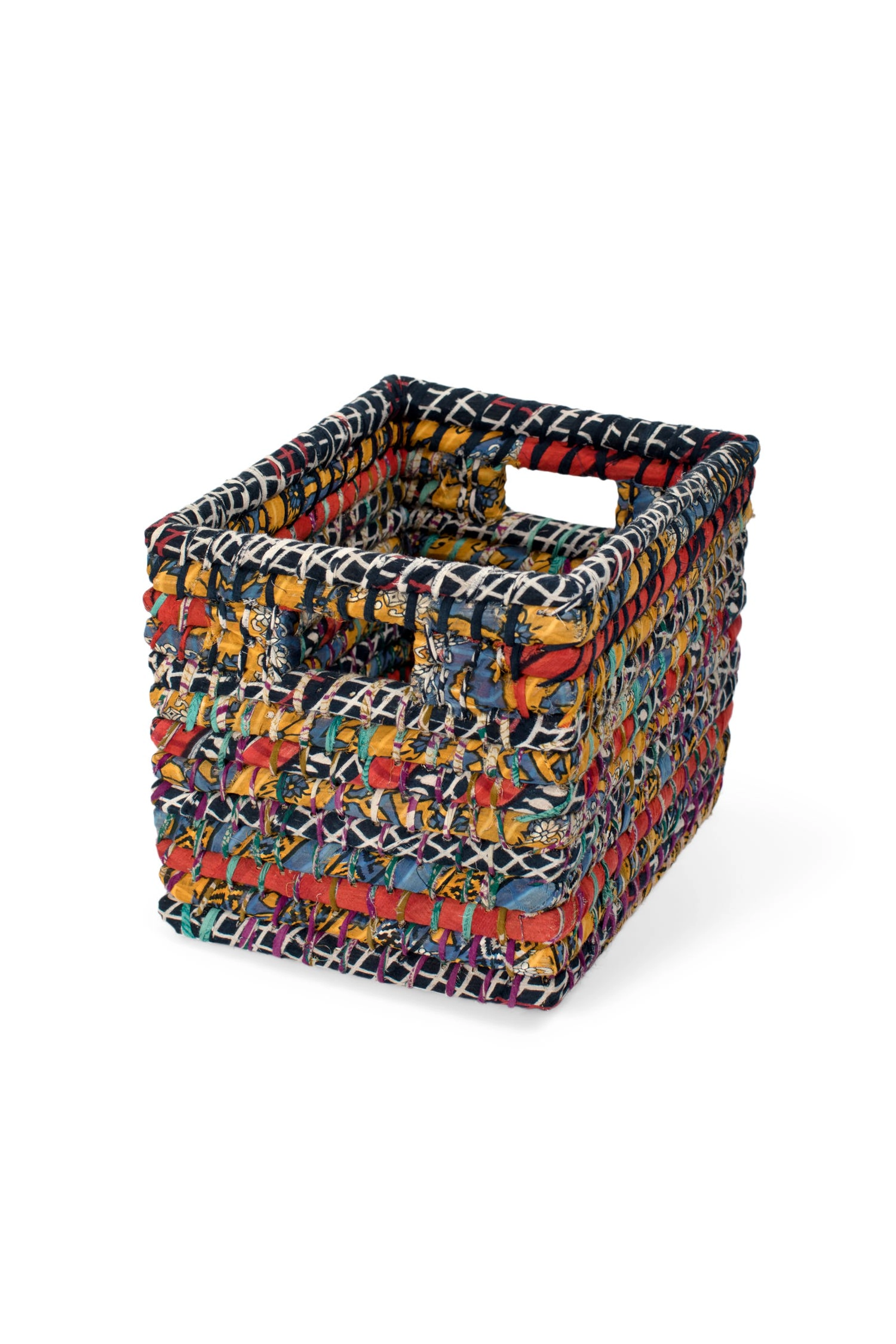 Ten Thousand Villages Sari Storage Basket 10H