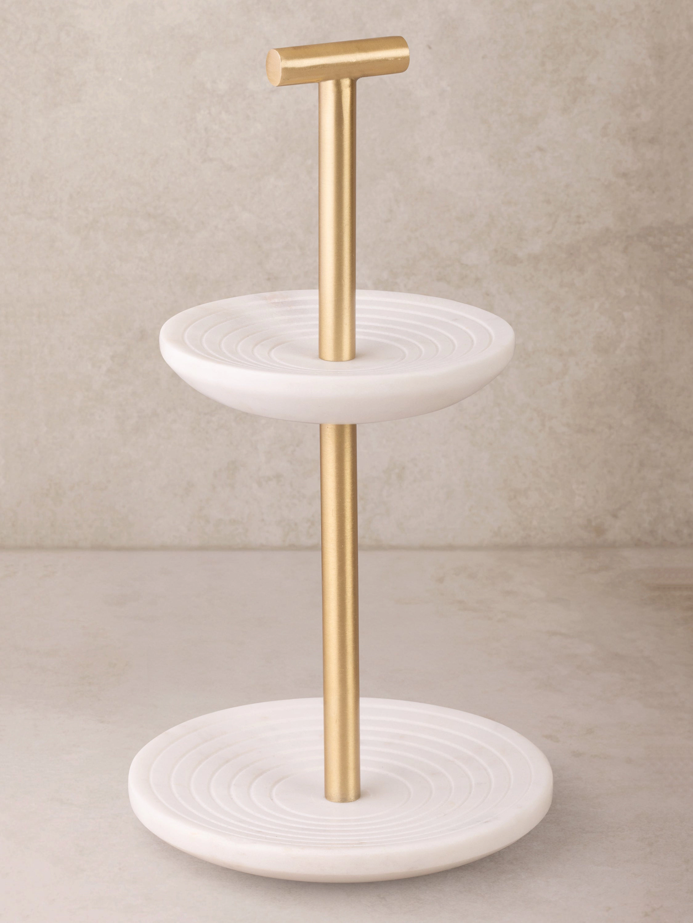 GAURI KOHLI Regalia Tiered Marble Jewelry Stand