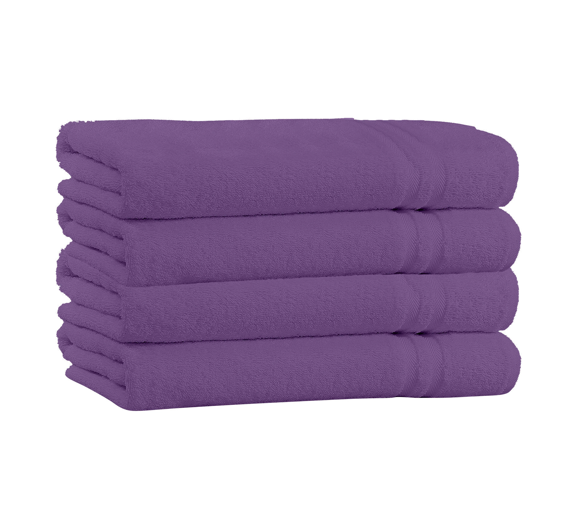 4-Pack Cotton Bath Towels – Extra Plush Soft Absorbent (27x54)