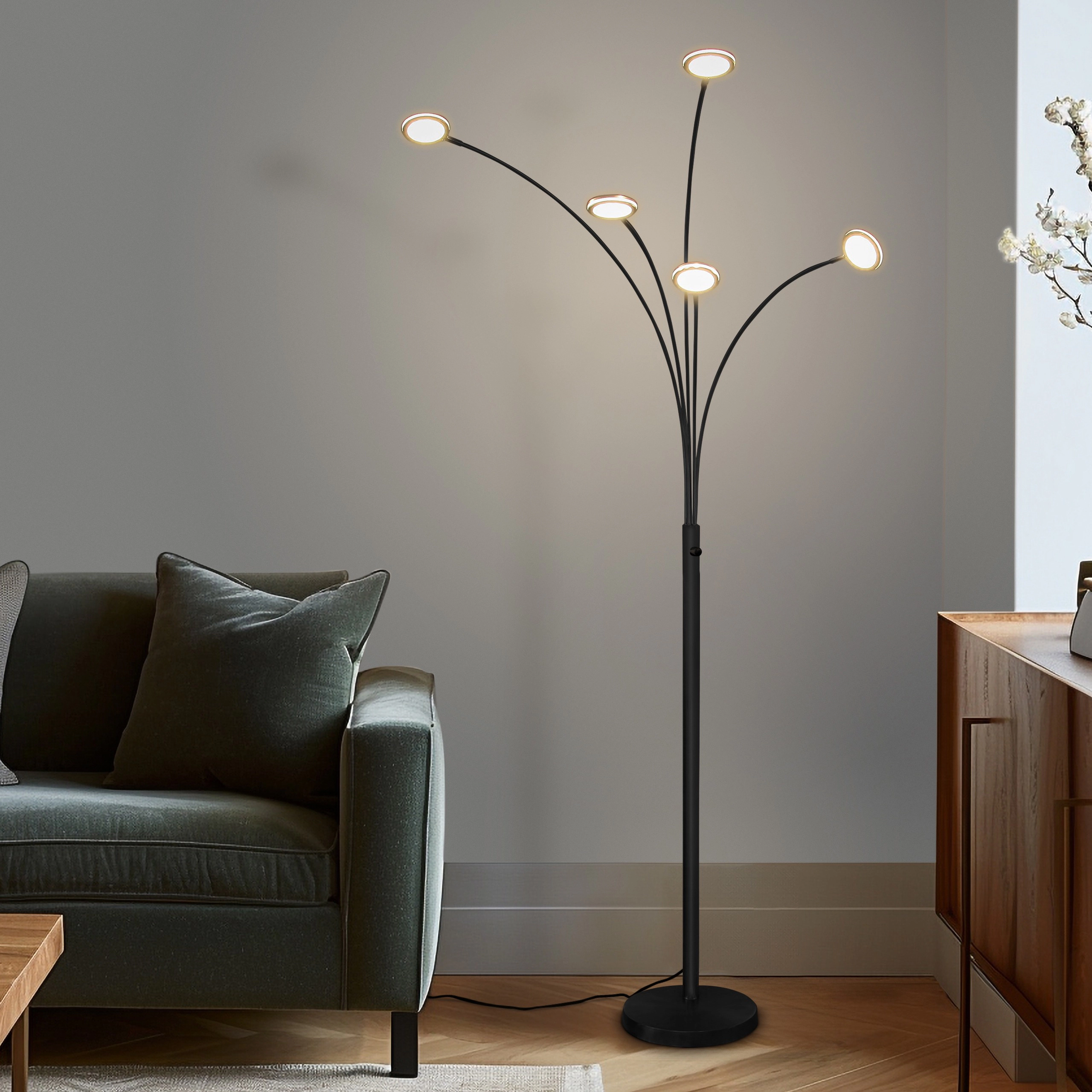 Brightech Orion 5 Arc Tree Floor Lamp