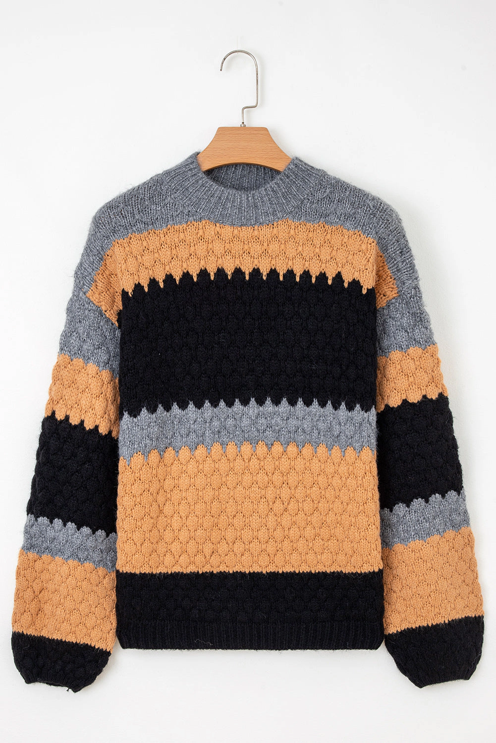 Threaded Pear Women's Abigail Block High Baggy Sweater