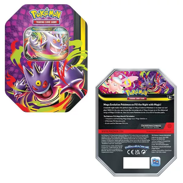 Pokémon Trading Card Game - Mega Moonlit Tin: Mega Gengar ex