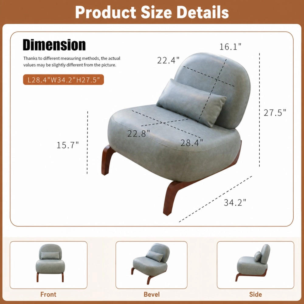 GOODSILO Upholstered Fabric Accent Chair