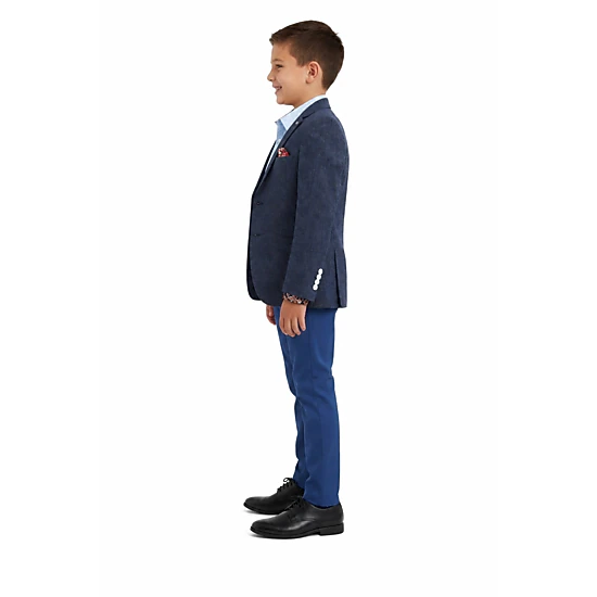 Elie Balleh Boys Slim Fit Clasic Mélange Jacket