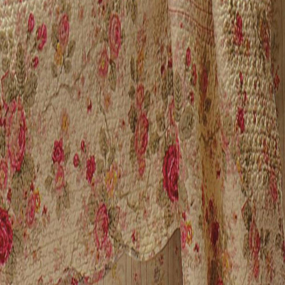 Greenland Home Fashion Antique Rose Bed Skirt - Twin 39x75", Multi
