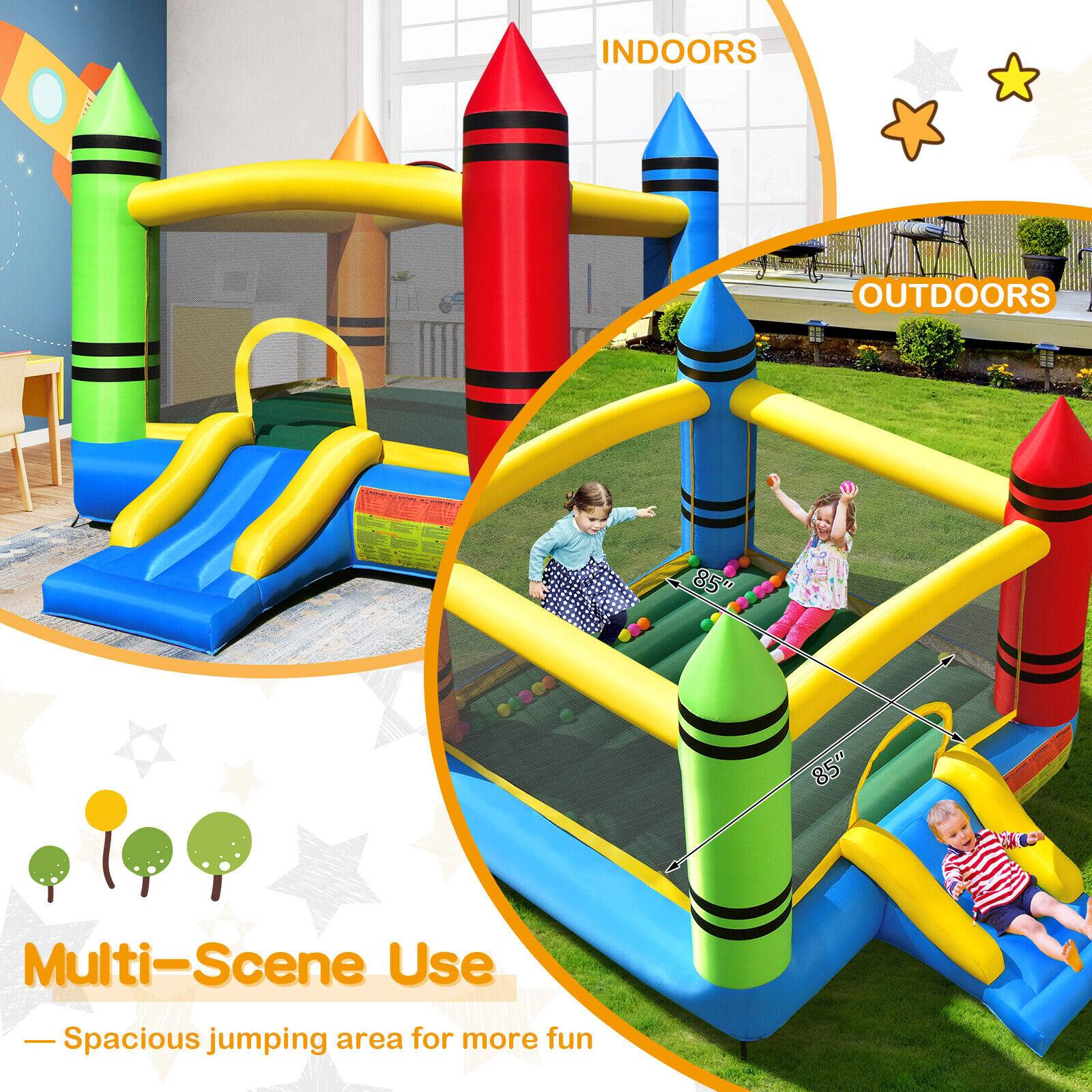 SUGIFT Slide and Ball Pit Blower Not Included Kids Inflatable Bounce House