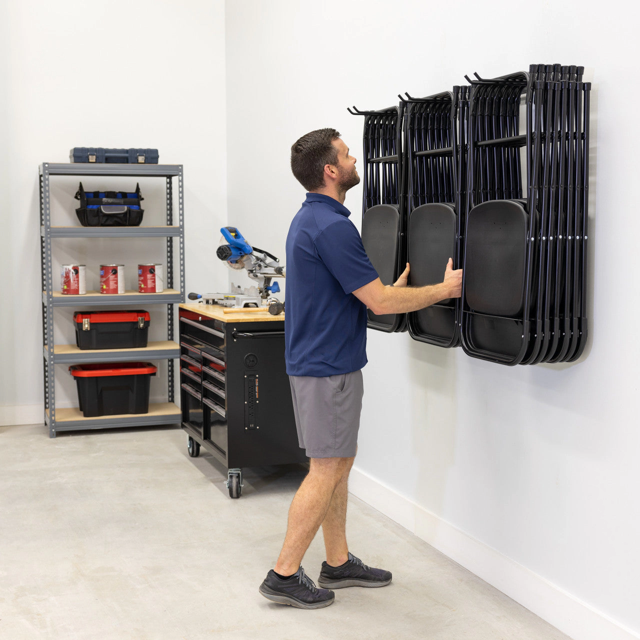 StoreYour G-Chair | Adjustable Wall Storage System | Holds 300 lbs