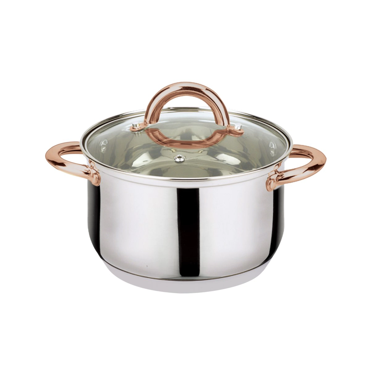 J&V TEXTILES 6 Piece Stainless Steel Cookware Set