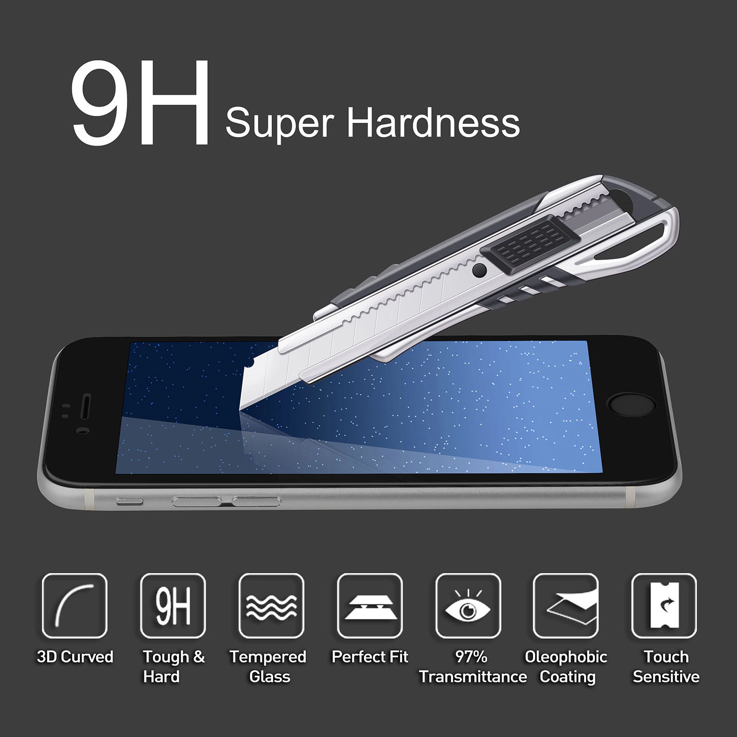 GBruno 3D Tempered Glass Screen Protector IPhone 6 Plus