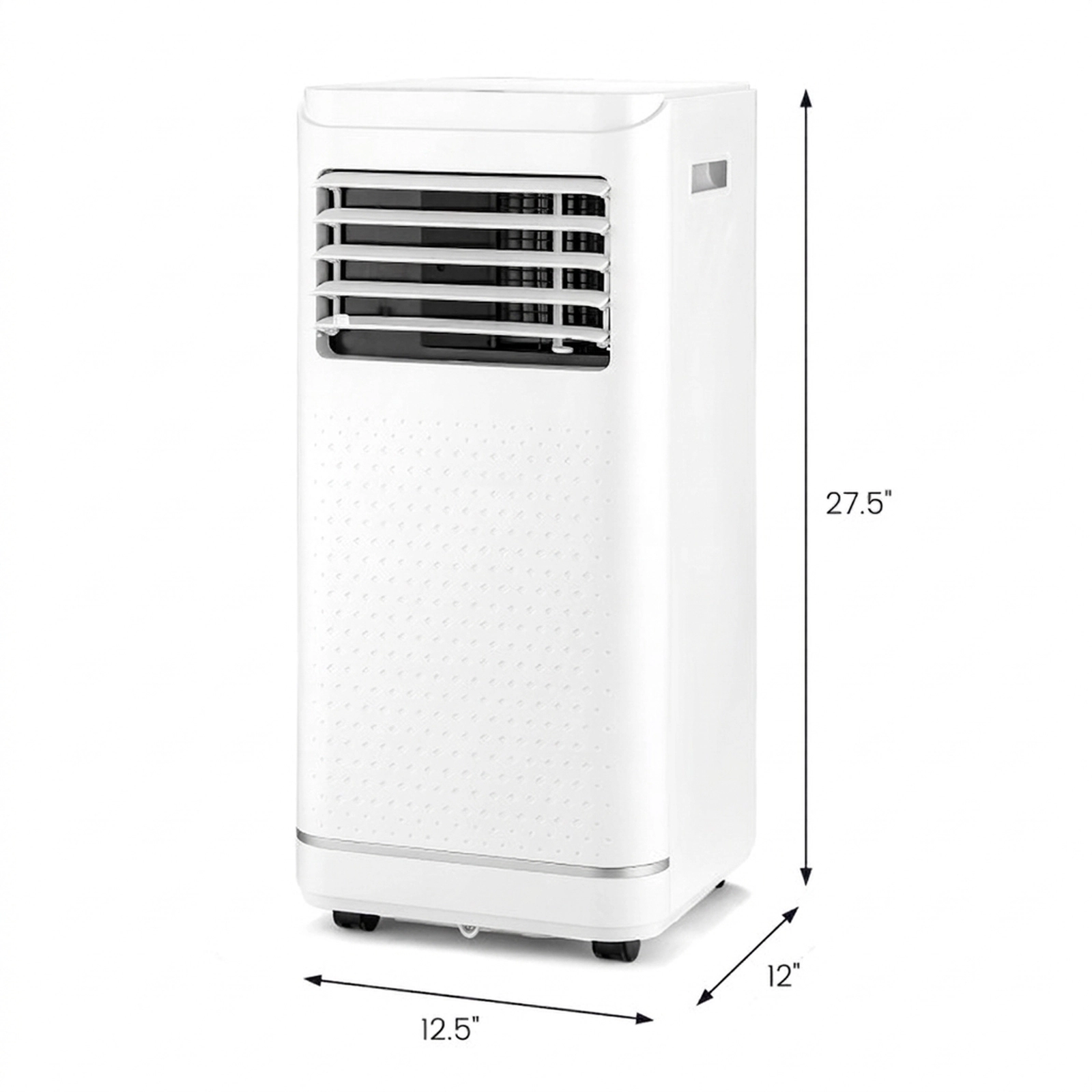 SUGIFT White 10000-BTU 350-sq ft 3-in-1 Portable Air Conditioner with Child Lock and Water Full Protection