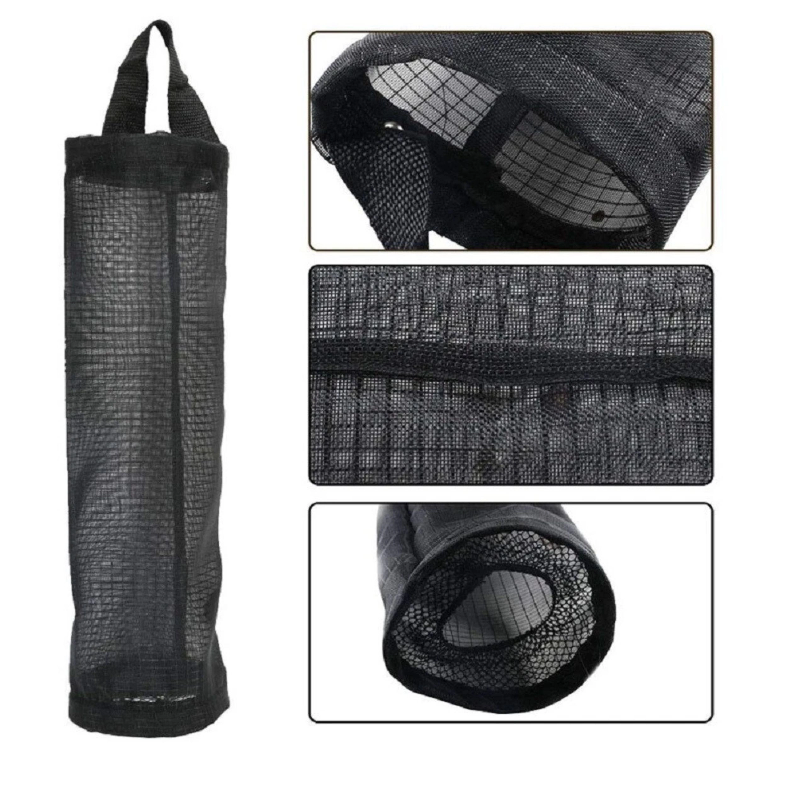 Home Collection Hanging Grocery Bag Holder Mesh Plastic Bag Storage Dispenser