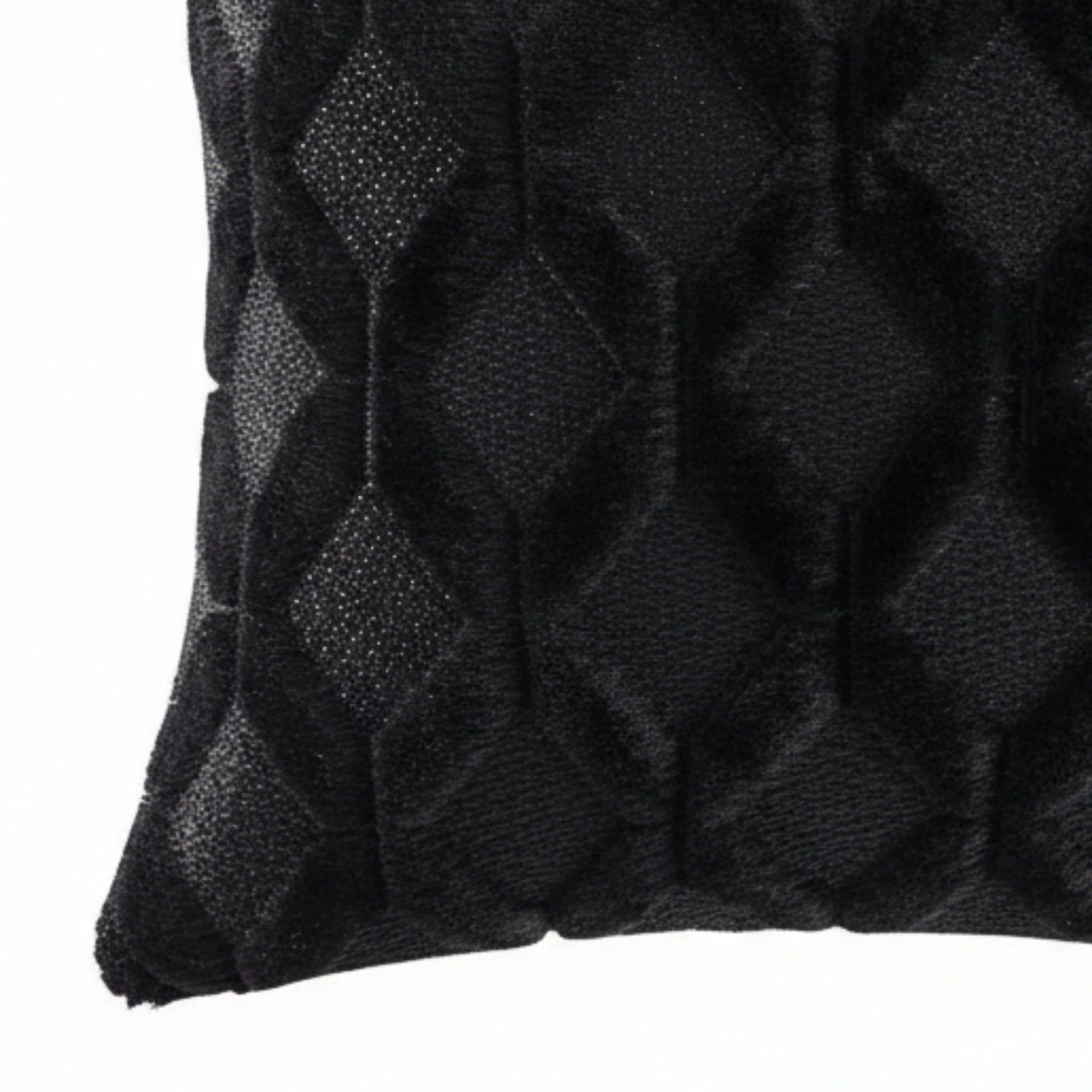 Alilang Unisex Cable Textured Pillow Cover Decorative Square Cushion Case Single Piece 17.7x17.7in