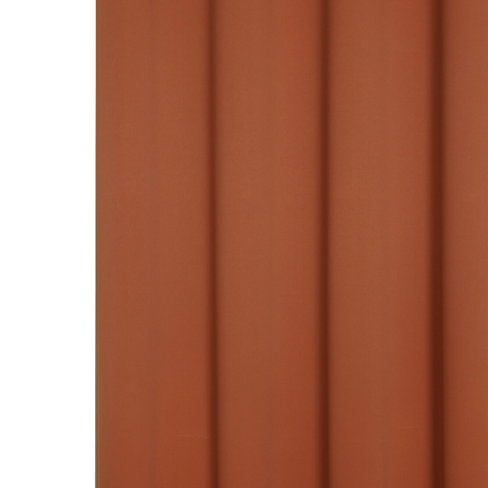 Kate Aurora Hotel Living 2 Pack 100% Blackout Grommet Top Orange Spice Curtain Panels