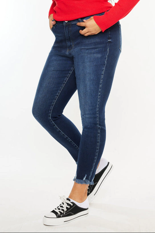 KanCan Women's Plus Ultra High Rise Ankle Skinny Jeans Journey