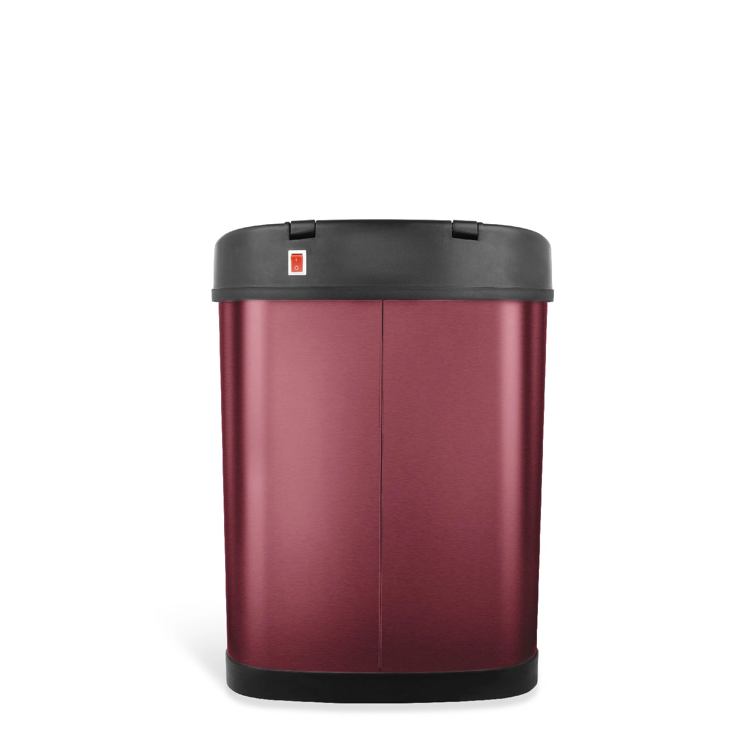 Ninestars Modern Oval 3.9-Gallon Stainless Steel Motion Sensor Trash Can