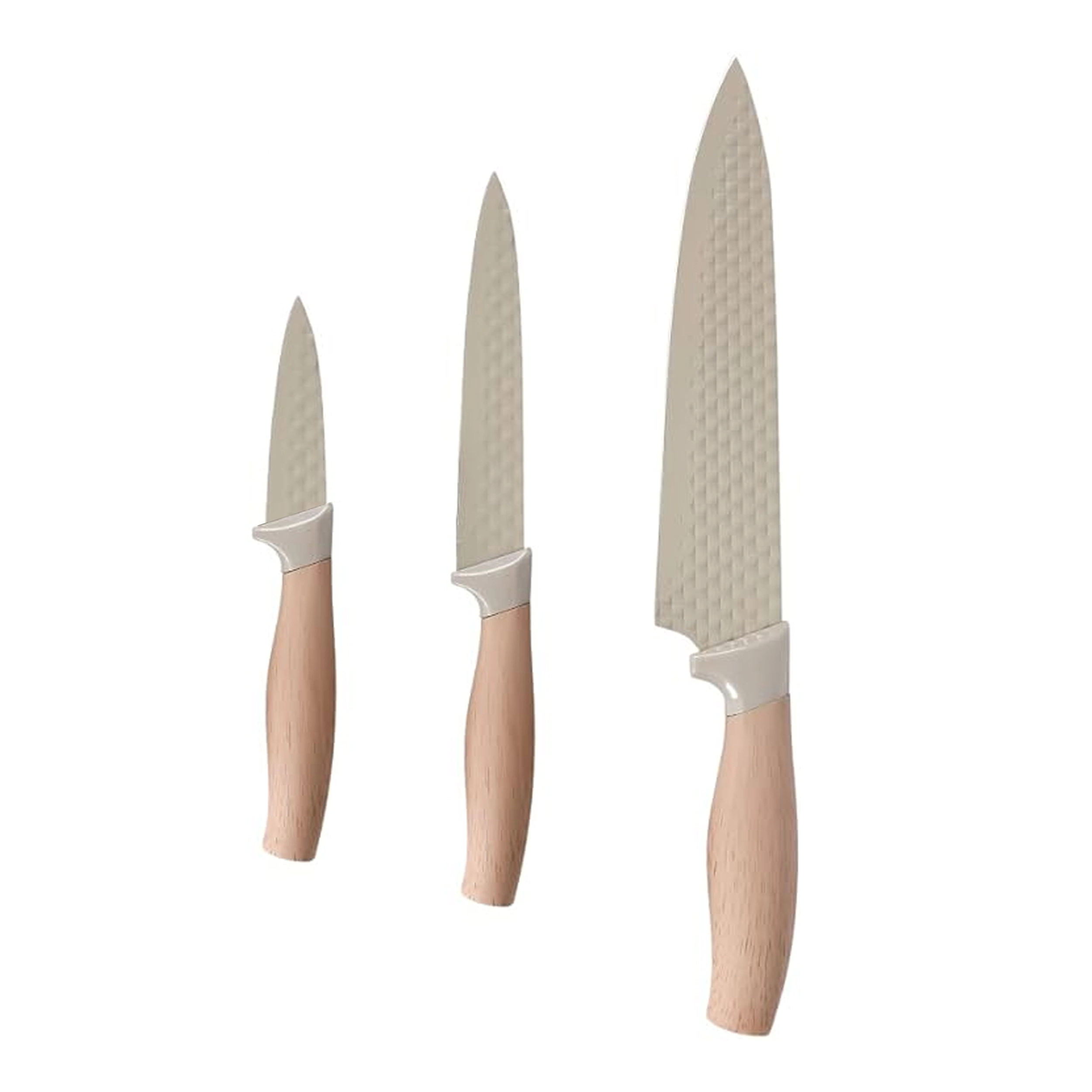 Oster Gunderson 3 Piece Stainless Steel Cutlery Set in Beige