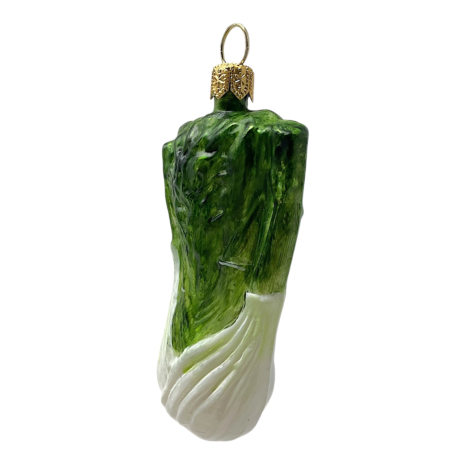 Pinnacle Peak Trading Company Fennel Polish Glass Christmas Ornament Food Herb Vegetable Decoration Set of 2
