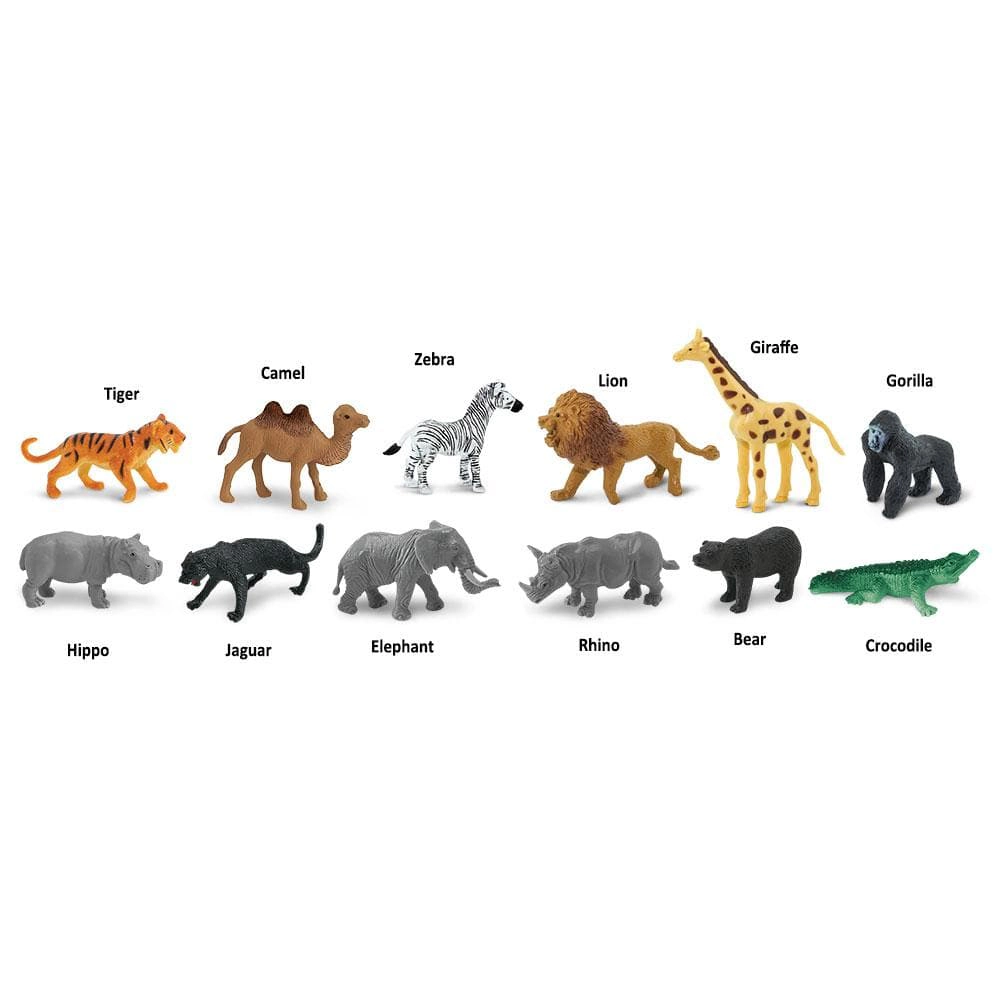 Safari Ltd. - Wild Animals TOOB - contains 12 Mini Figurines