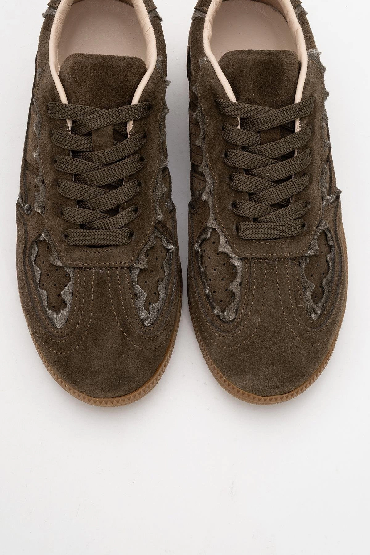 Forever & Always Womens Shiva Suede Leather Sneakers
