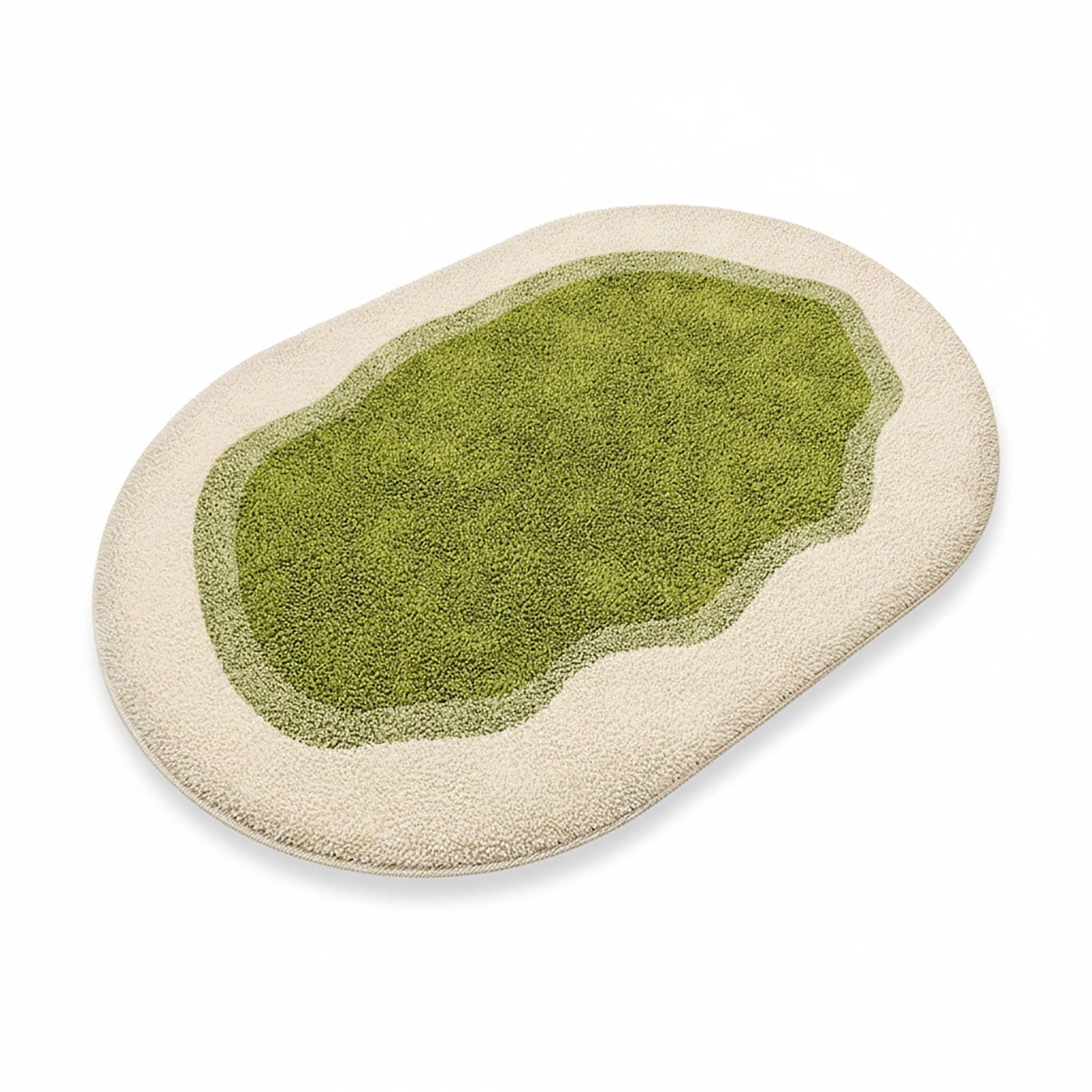 Alilang Unisex Abstract Tufted Floor Mat Soft Plush Irregular Shape Non Slip Backing Decorative Indoor Rug Modern Patter