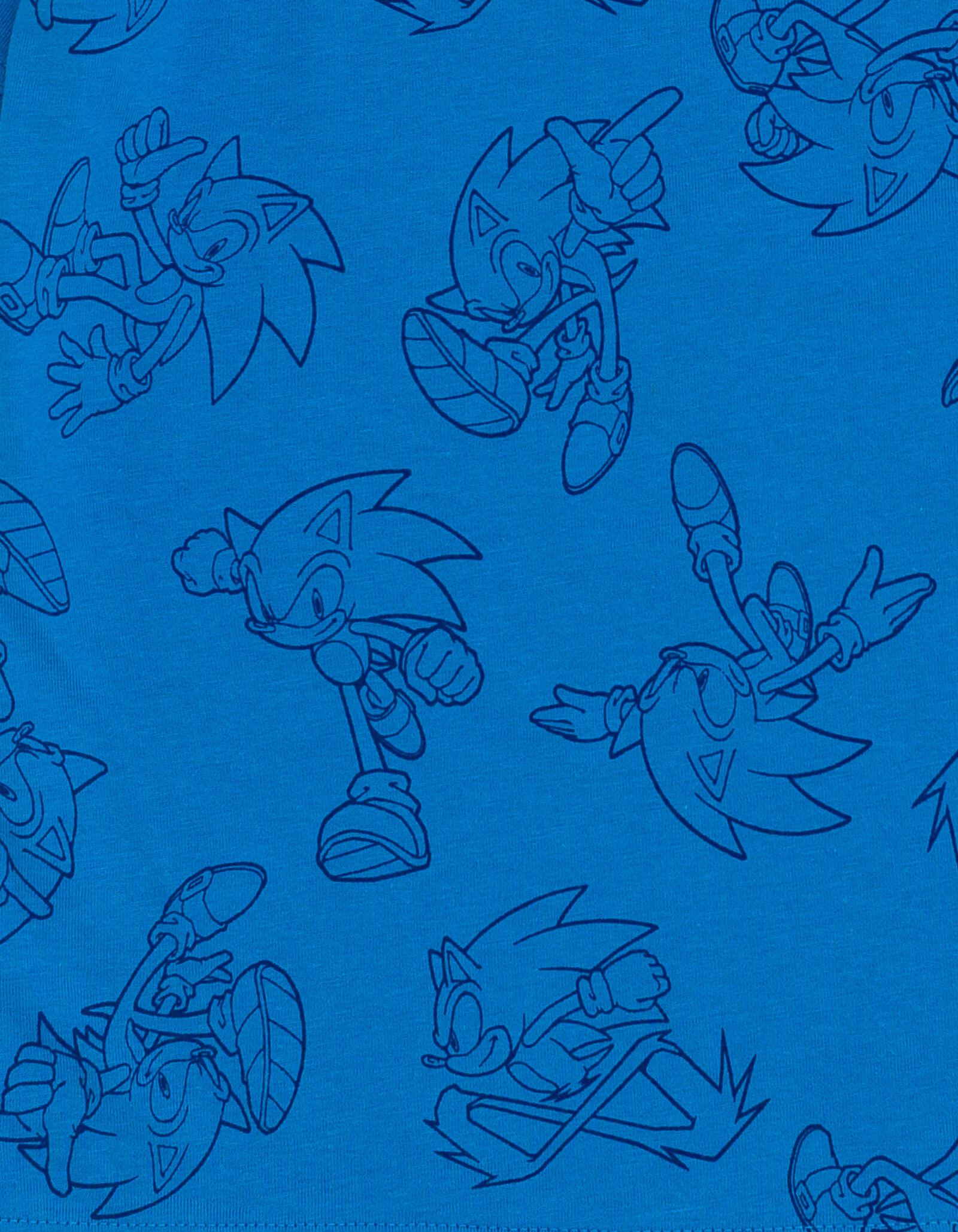 SEGA Sonic the Hedgehog Boys' Hooded Long Sleeve T-Shirt