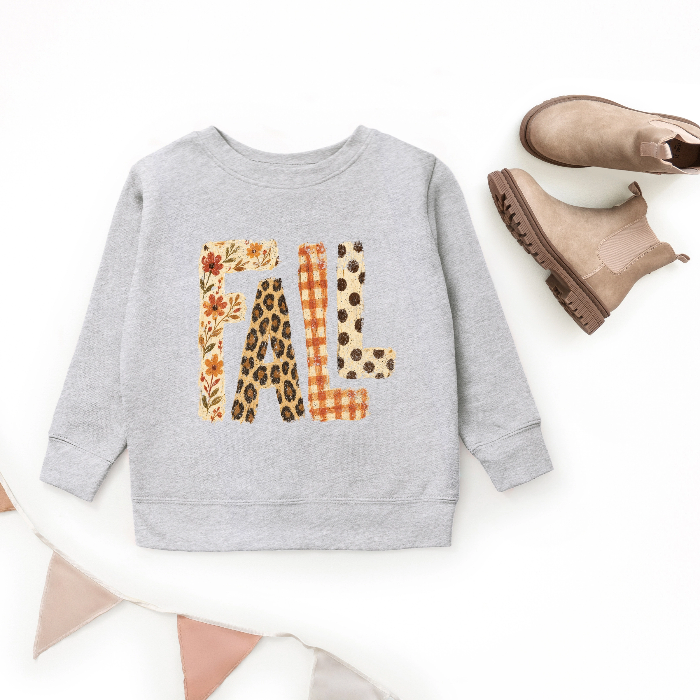 The Juniper Shop - Youth Graphic Sweatshirt Fall Bold Patterns