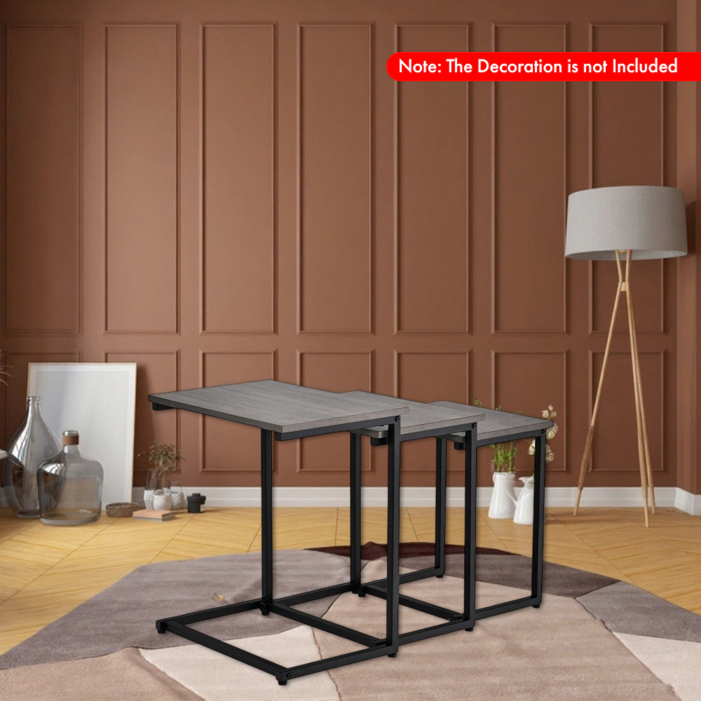 Hivvago 3-Piece Contemporary Coffee and Side Table Ensemble