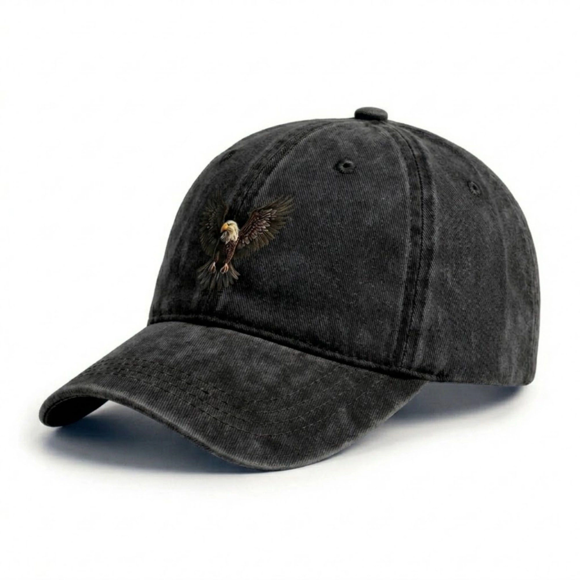Anna-Kaci Women's Cotton Baseball Cap with Eagle Embroidery Adjustable Strap Casual Everyday Hat