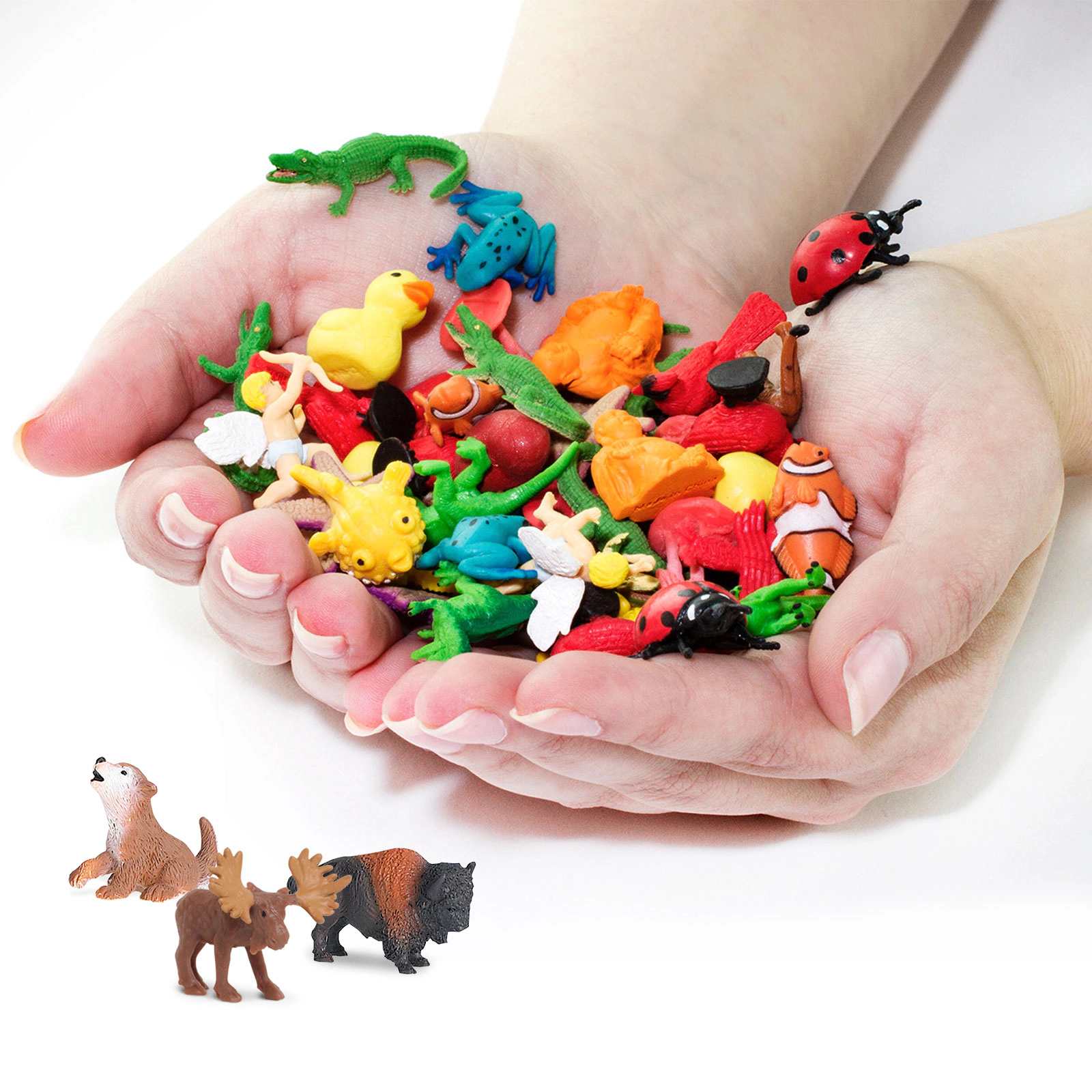 Safari Ltd. - Wild America Fun Pack - 8 Mini Toy Figurines for Kids