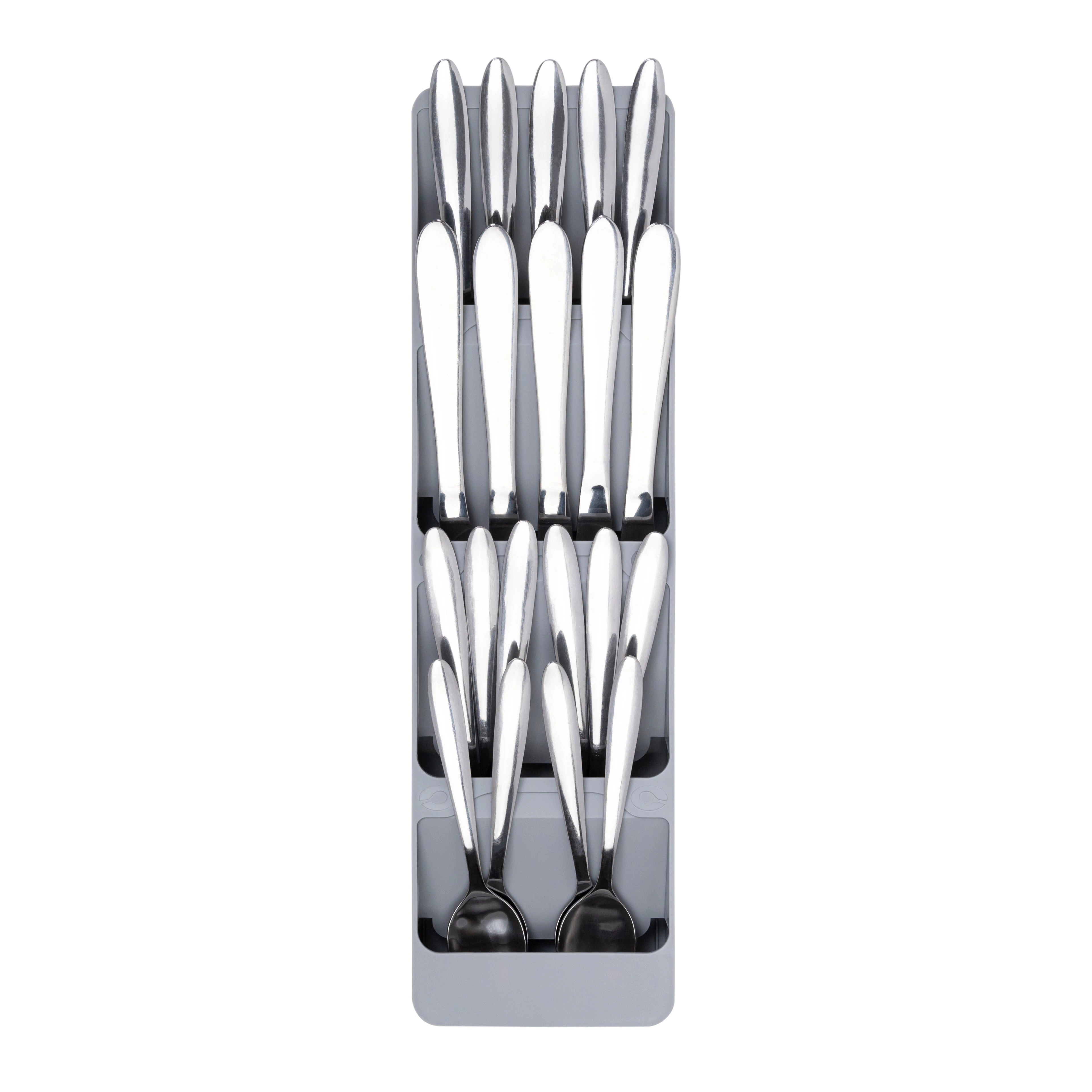 Cheer Collection Kitchen Drawer Cutlery Organizer - Compact Space Saving Tray