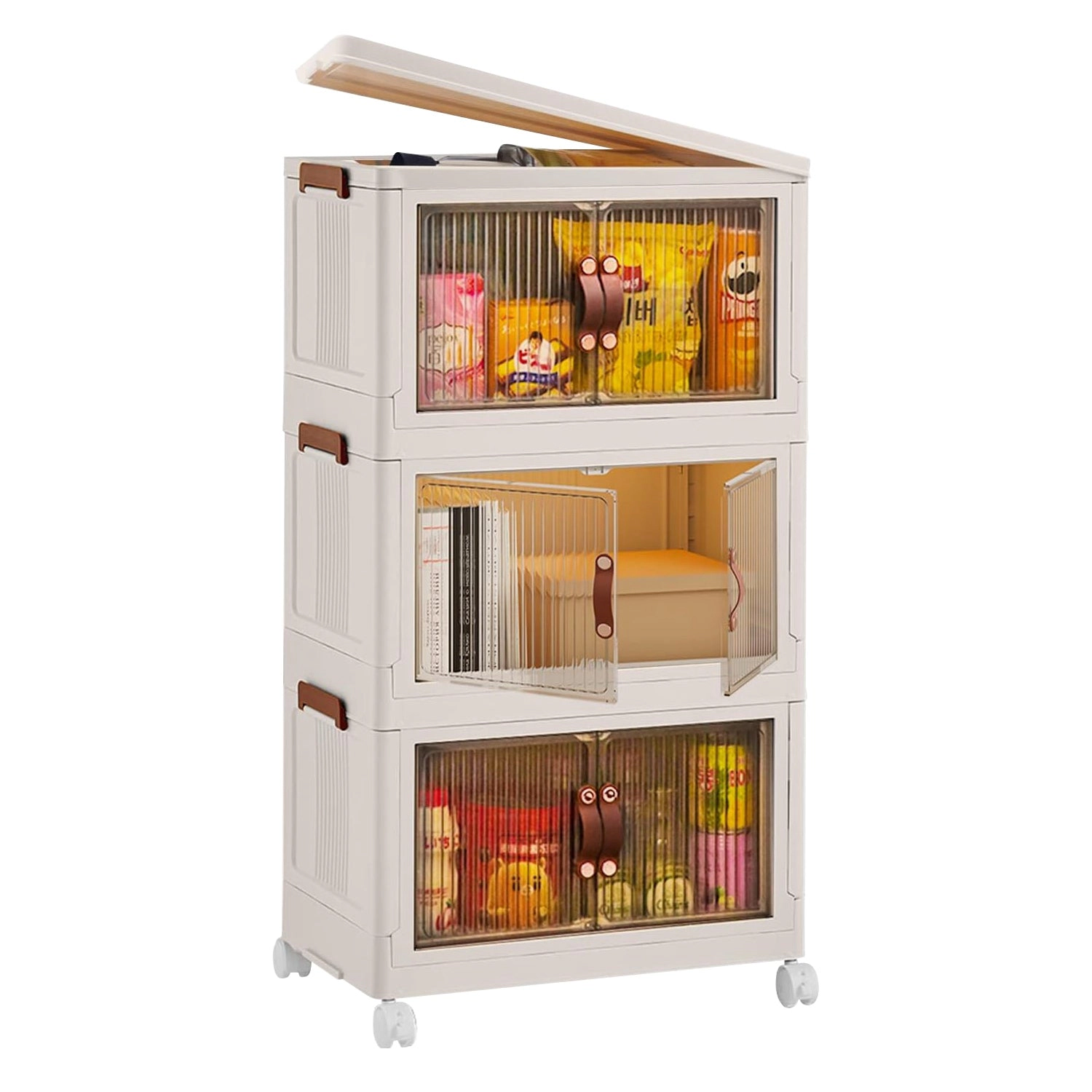 GBruno 3-Piece Stackable Storage Bins With Lids