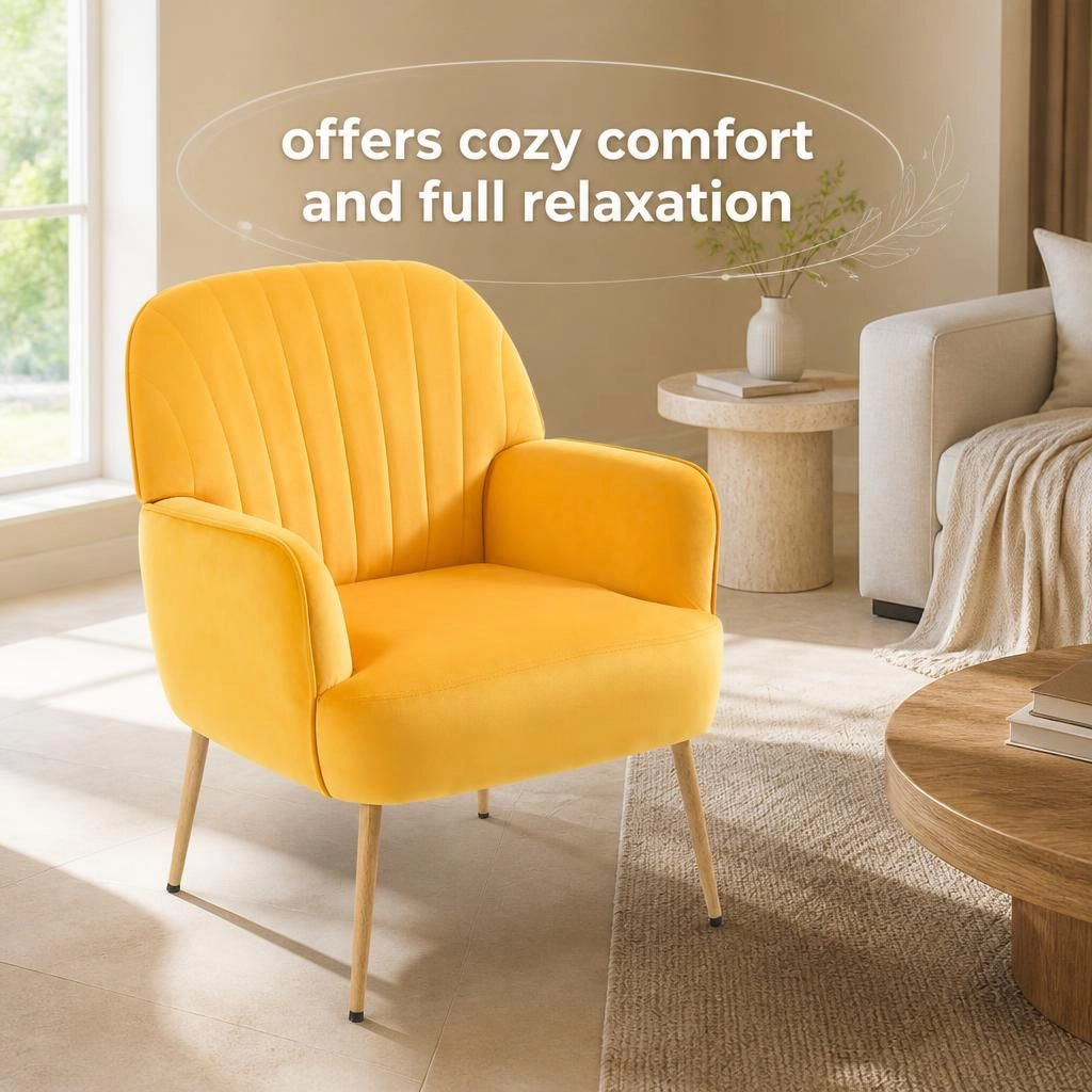 GOODSILO Comfortable Upholstered Accent Chair