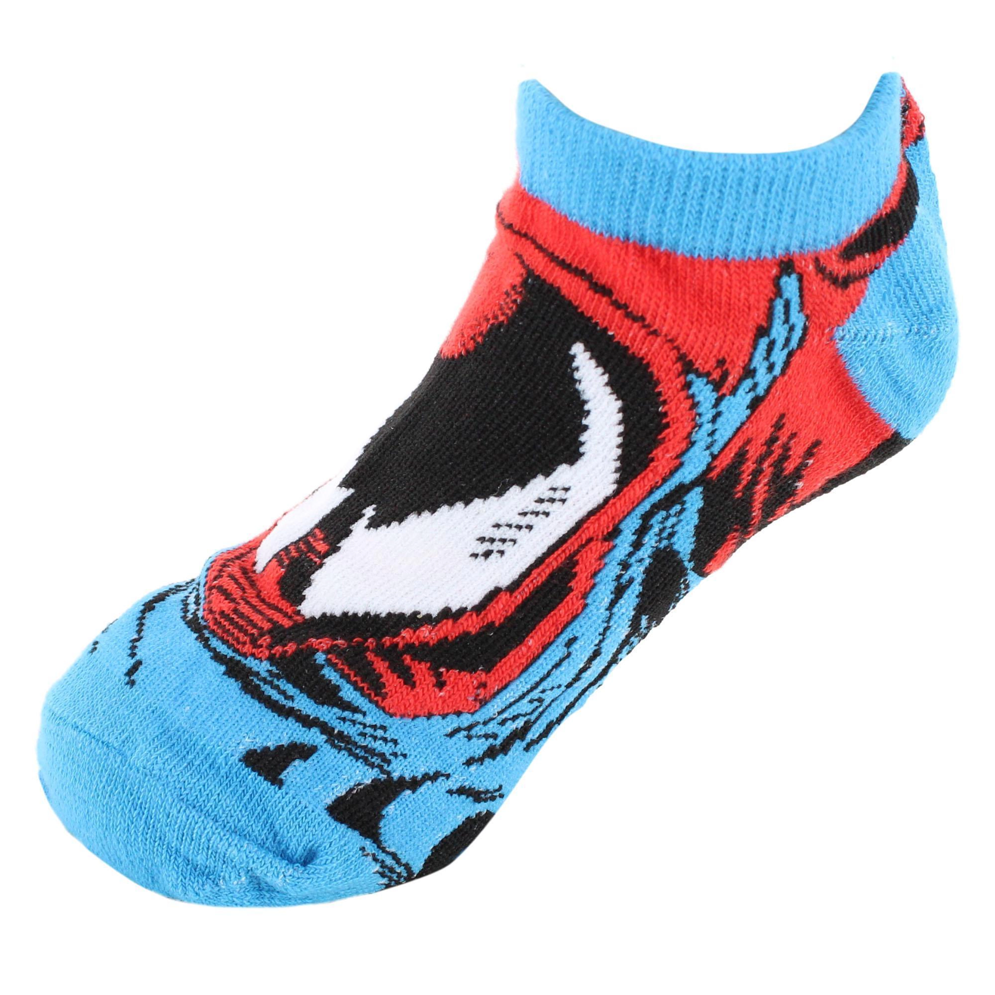 U.P.D., INC Boy's Spider-Man Across The Spiderverse No Show Socks (6 Pack)