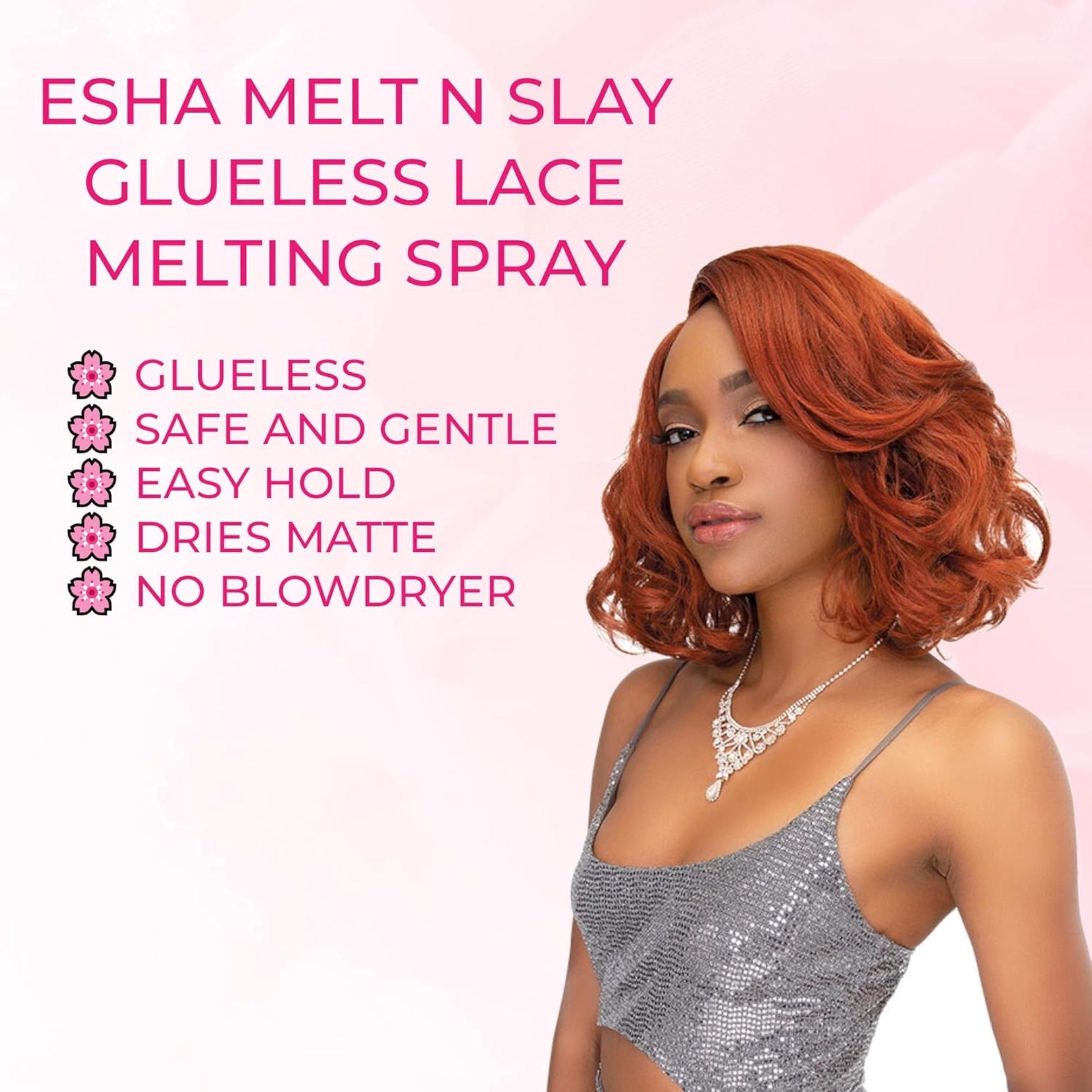 Esha Unisex Strong Hold Lace Wig Spray Melt N Slay Glueless Lace Spray
