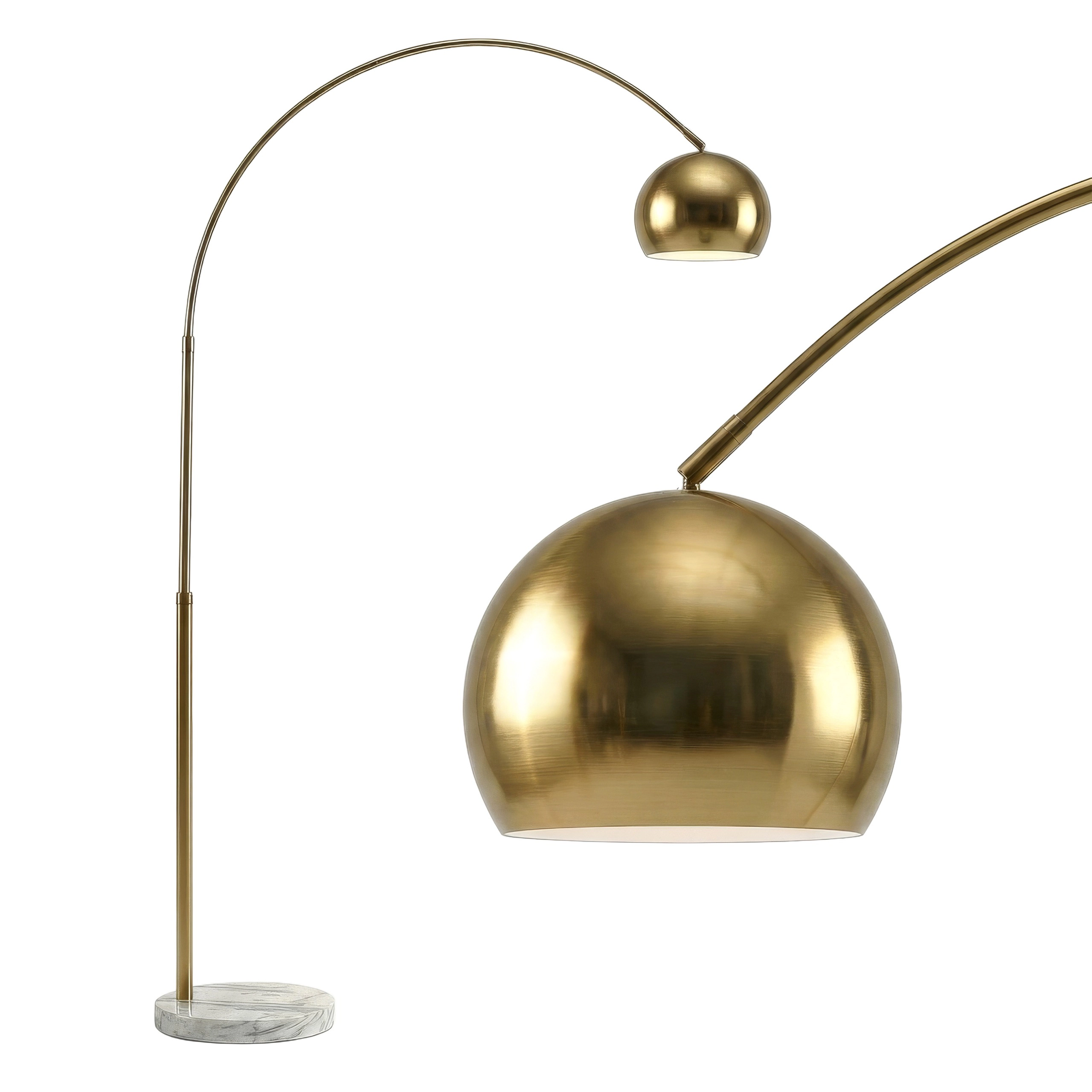 Brightech Olivia Marble Adjustable Floor Lamp